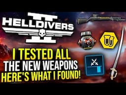 Helldivers 2 - I tested every New Weapon and Stratagem from the Masters of Ceremony Warbond!