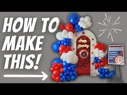 New Captain America DIY Balloon Backdrop Idea!
