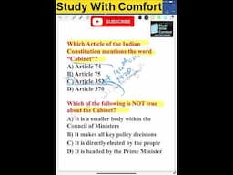 Indian Cabinet Minister #studywithcomfort #indianpolity