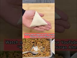 How to fold a samosa| Samosa folding| Easy samosa Folding| Ramadan Recipes #quicksnack #simplesnack