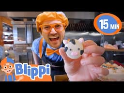 🍰 Blippi the Baker! Cooking Song | 15 MIN LOOP | Blippi Song