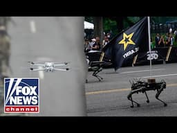 US Army shows off drones, robot dogs at military parade