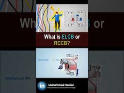 What is ELCB or RCCB? #electrical #elcb #rccb