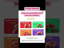🧶 FREE CROCHET LESSONS FOR BEGINNERS 💕