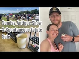 Vlog Style Antiquing! | Antique Show With The Fam & Finding An Estate Sale