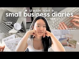 balancing my small business w/ uni 💌🧸 12 week year, making SALES, newsletter drop & PROGRESS | EP2