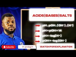 Definition, Formulas, Calculation, and Relationship Involving pH, pOH-Acids | Bases | Salts