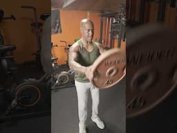 45lb Plate Raise: Build Massive Shoulders! (Garage Gym Workout)