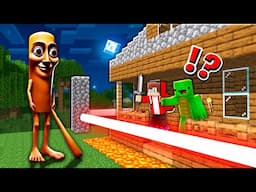 Creepy Tung Tung Sahur vs Security House JJ and Mikey in Minecraft - Maizen