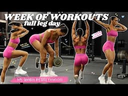 MIC'D UP FULL LEG DAY | Workout with me for a week | Training for lower body development