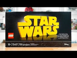 LEGO Star Wars 75407 BRICK-BUILT STAR WARS LOGO Review! (2025)