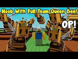 I Started Over With Full Queen Bee Army In Grow A Garden! Too Powerful!