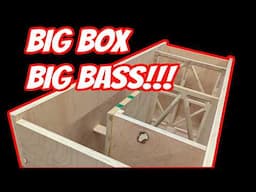 HUGE Subwoofer Box Build:  Ported Enclosure for an 18 inch subwoofer.