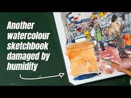 What to do with damaged watercolour paper