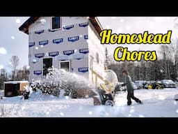 Off-Grid Winter Survival: Snow Removal at Our Remote Cabin