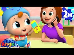 Baby's First Words: Mom or Dad? | Little Angel and Cocomelon Nursery Rhymes