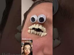 Halloween fake teeth makeup#halloween #viralshorts #ytshorts #viralvideo