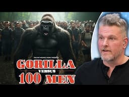 Who Wins In A Fight, 1 Gorilla or 100 Men? | Pat McAfee Show