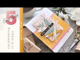 CARDMAKING IN 5 EASY STEPS | Plus a BONUS Card
