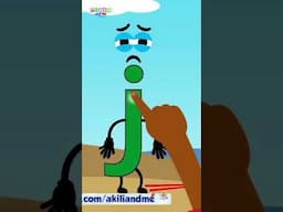 Drawing the letter J | Learning to write the alphabet | Akili & Me #alphabet #educationalcontent
