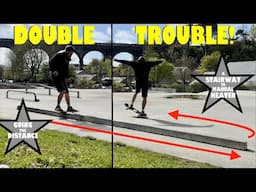 Double Drill - Learning To Manual & Slappy BS To Fakie #skateboarding