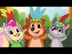 Ten Little Indians (Diez Indiecitos) | Spanish Kids Songs | Learn Spanish Numbers | Clap Clap Kids