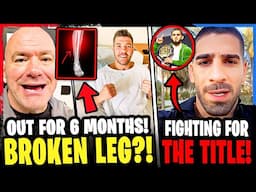 Dricus du Plessis has a BROKEN LEG + OUT for 6 MONTHS?! Ilia Topuria TITLE Fight NEXT! Ian Garry
