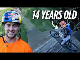MY STEPSON ATTEMPTED TO RIDE MY MTB COMPOUND!!