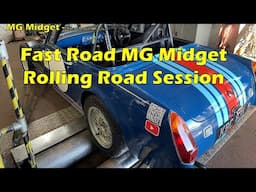 Fast road MG Midget A series weber maniflow rolling road session - Birth of a Racecar