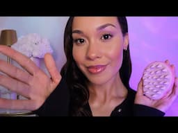 ASMR Dreamy Hair wash And scalp Massage Before Bed ☁️ Personal Attention Role Play