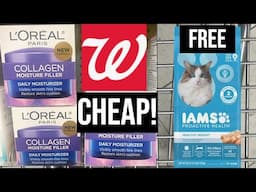 Walgreens CHEAP L'OREAL SKIN CARE + FREE CAT FOOD!