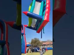Jumping castle FLIES AWAY in South Africa 😱🇿🇦 #shorts #southafrica