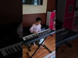 Shree Chintamani parshwanath stavan piano by 4 years old Virti #jain #piano #stavan #reels