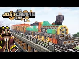 I built a PASSENGER TRAIN in Minecraft Create Mod! [#18]