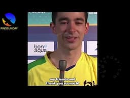Hugo Calderano is crying of happy #乒乓球 ITTF World Cup 2025