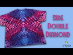 Tie Dye Designs:  Double Side Diamond Ice Dye