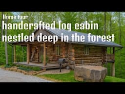 Rustic Log Cabin in the Woods | Secluded Getaway with Cozy Porch & Nature Views