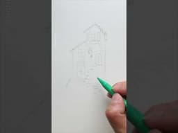 Ink and Wash Mini House: Watercolor Tutorial coming