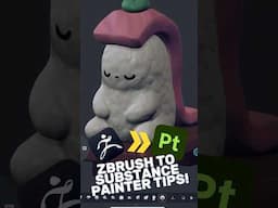 High Poly Detail to Low Poly Mesh Using #Zbrush and #substancepainter