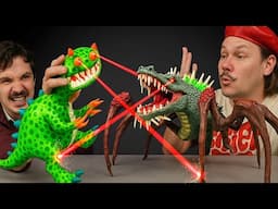 🤯 Giant PINOSAUR vs Real Life DIY Dinosaur – You Won’t Believe Who Wins! 🦖⚔️