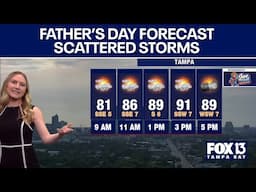 Tampa weather | Scattered storms on Sunday evening