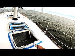 Sailboat maintenance (painting hatches and helm) Ep.13