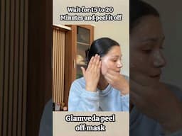 glamveda rice 🌾 and ceramide peel off mask #skincare #fairskin #beautifulskin #shorts #youtubeshorts