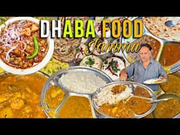 JAMMU Ka Sabse SASTA Dhaba | 60/- Rs Desi Thali | Dal Chawal, Mix Veg, Tawa Roti | Indian Food