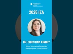 What Impressed Fulbright’s 2025 IEA Grantees in Taiwan | Dr. Christina Kinney