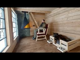 Built a WARM House in the middle of the FOREST for SURVIVAL