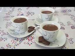 RECEITA DE CHOCOLATE QUENTE (NO INVERNO) E PODE CONSUMIR GELADO (NO VERÃO)