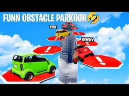 Funn Obstacle Parkourr !! 🤣 | GTA 5 Funny Moments - Black Fox