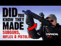 Did you know they made pistols, rifles AND subguns?! 💥 Caracal CAR-816 and CMP-9
