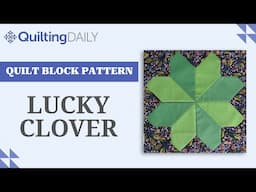 Free Quilt Block Pattern_Lucky Clover